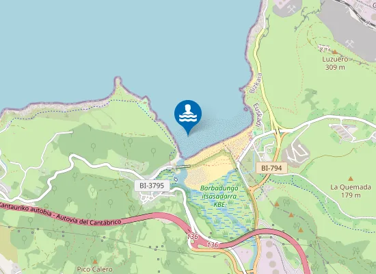 Map of PLAYA LA ARENA - MUSKIZ PM1