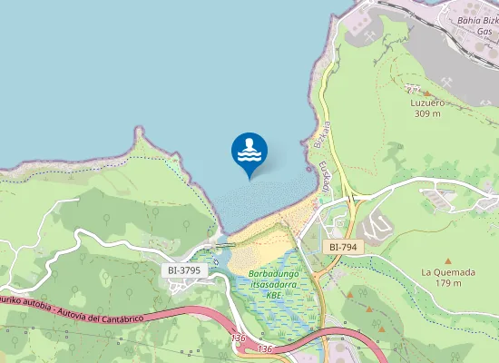 Map of PLAYA LA ARENA - MUSKIZ PM2