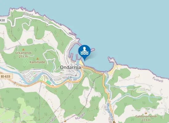 Map of PLAYA DE ARRIGORRI PM1