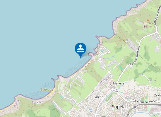 Map of PLAYA DE ARRIATERA-ATXABIRIBIL PM1