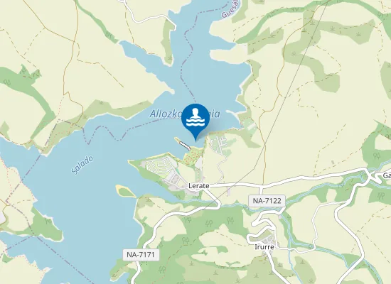 Map of Embalse Alloz Gues?Laz/Gesalatz Pm1