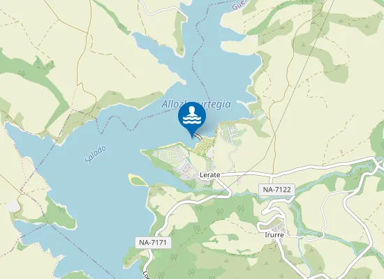 Map of Embalse Alloz Gues?Laz/Gesalatz Pm2