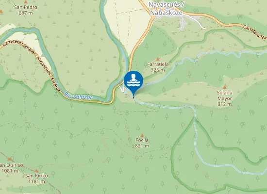 Map of Barranco De La Foz De Benasa Navascu?S/Nabaskoze Pm1