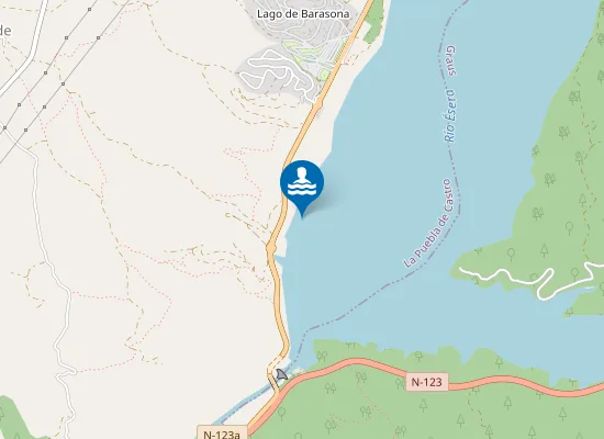 Map of Embalse Joaquin Costa Puebla De Castro (La) Pm1