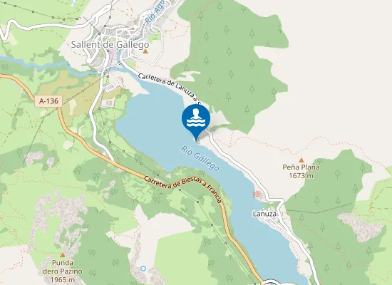 Map of Embalse Lanuza Sallent De G?Llego Pm1