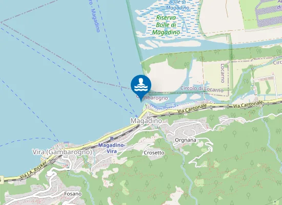 Map of Bagno Pubblico Magadino