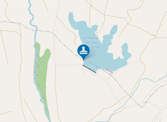 Map of Embalse De San Bartolome Ejea De Los Caballeros Pm1