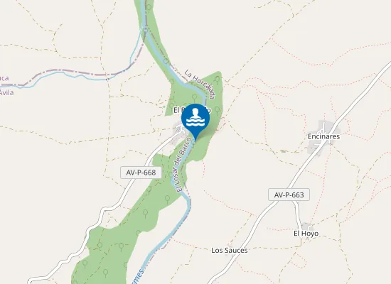 Map of RIO TORMES HORCAJADA (LA) PM1