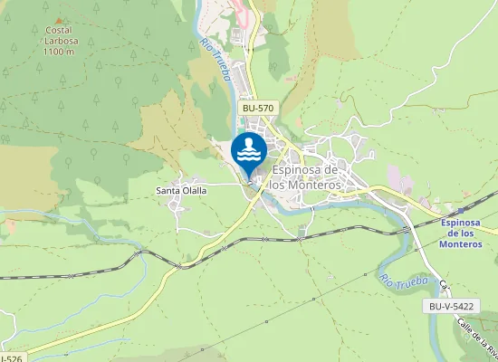 Map of RIO TRUEBA ESPINOSA DE LOS MONTEROS PM1