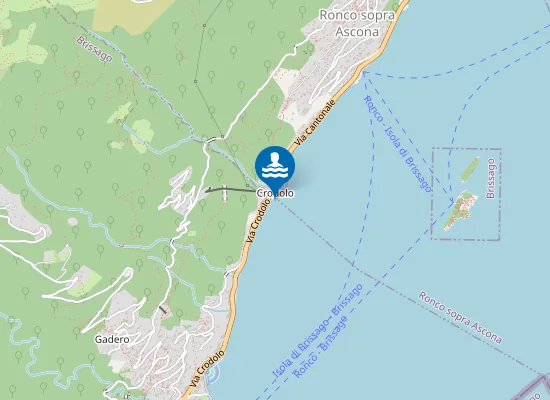 Map of Bagno Spiaggia Crodolo