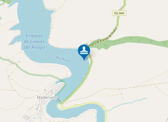 Map of Embalse Linares Del Arroyo Maderuelo Pm1