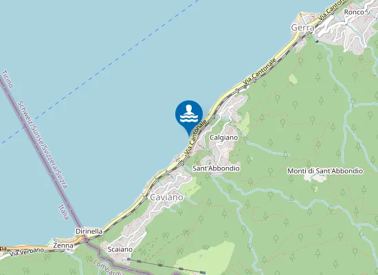 Map of SPIAGGIA PUBBLICA RANZO