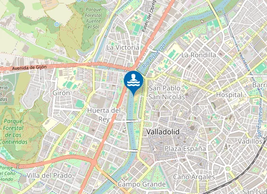 Map of RIO PISUERGA VALLADOLID PM2