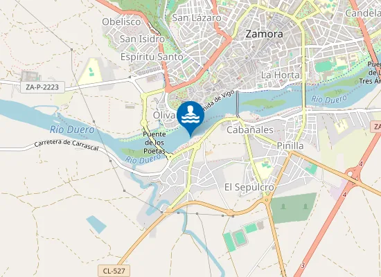 Map of RIO DUERO ZAMORA PM1