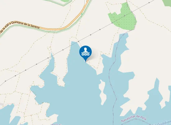 Map of Embalse Orellana Orellana De La Sierra Pm1