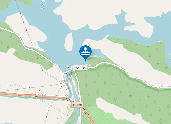 Map of Embalse Garcia De Sola Puerto Pena Talarrubias Pm1