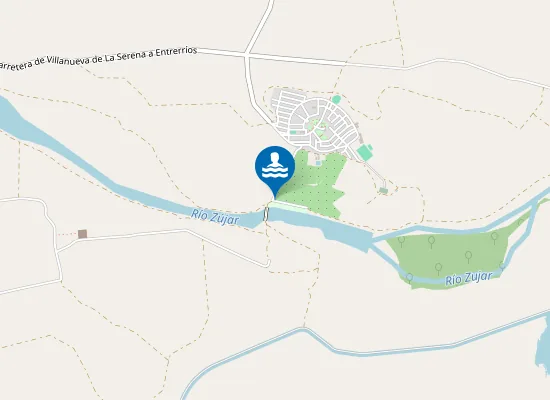 Map of Rio Zujar Villanueva De La Serena Pm1