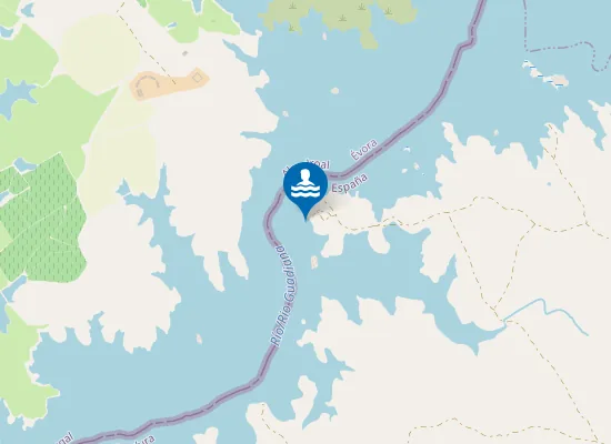 Map of RIO EMBALSE DE ALQUEVA VILLANUEVA DEL FRESNO PM2