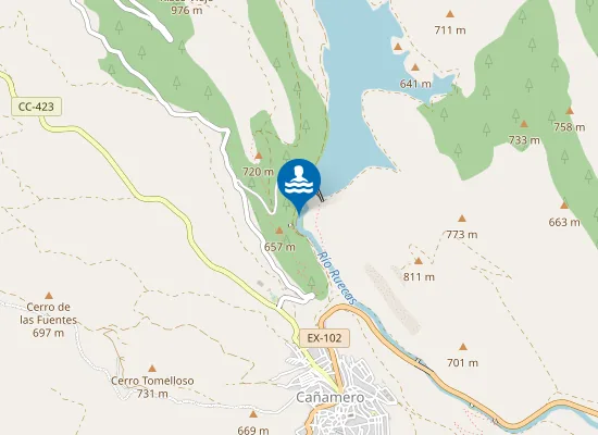 Map of RIO RUECAS CA?AMERO PM1