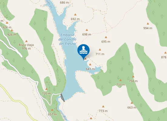 Map of Embalse Cancho Del Fresno Ca Amero Pm1