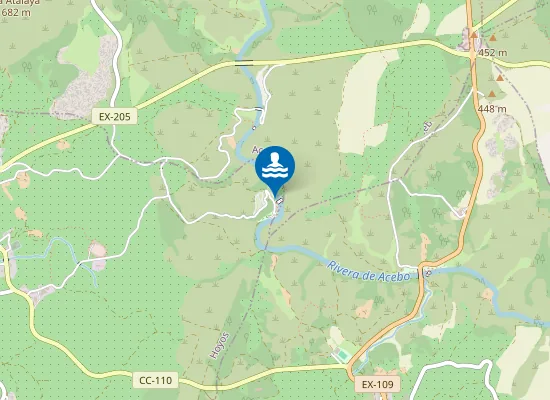 Map of Rivera De Acebo Hoyos Pm1