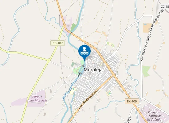 Map of Rivera De Gata Moraleja Pm1