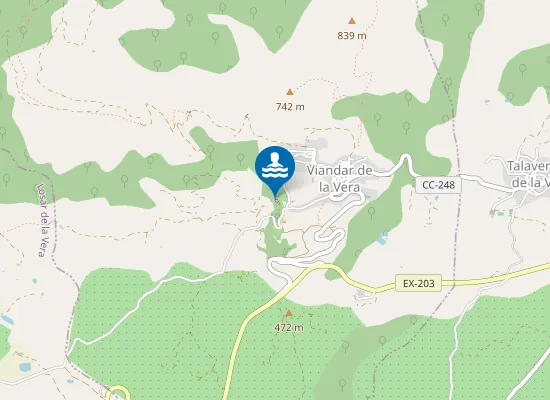 Map of GARGANTA RIO MORO VIANDAR DE LA VERA PM1