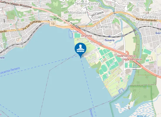 Map of Lido Comunale Tenero
