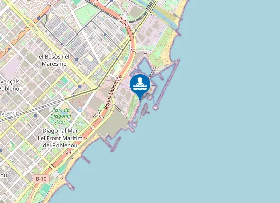 Map of PLAYA ZONA DE BANYS F?RUM PM1