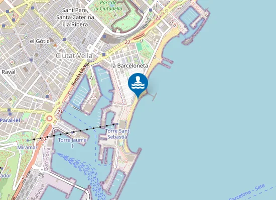 Map of PLAYA DE SANT MIQUEL PM1