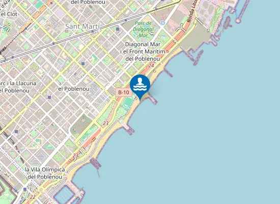 Map of PLAYA DE LA MAR BELLA PM1