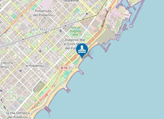 Map of PLAYA DE LA NOVA MAR BELLA PM1