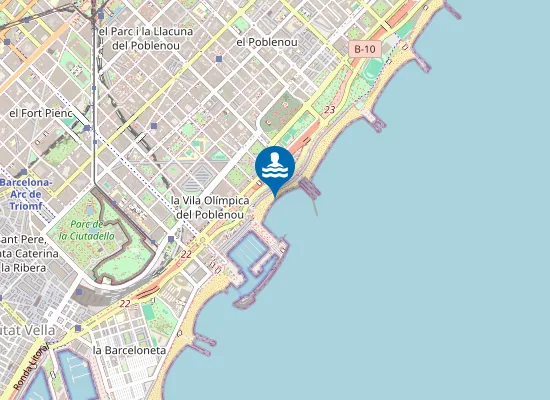 Map of PLAYA DE LA NOVA IC?RIA PM1