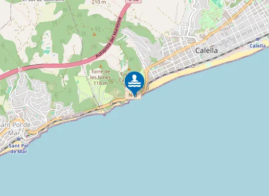 Map of PLAYA DE LES ROQUES PM1