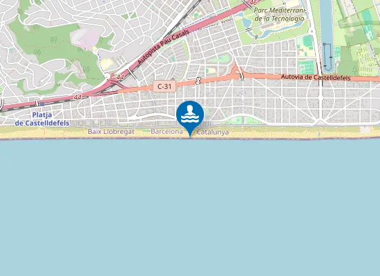 Map of PLAYA DE LES LLUMINETES PM1