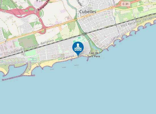 Map of PLAYA DE LA MOTA DE SANT PERE PM1