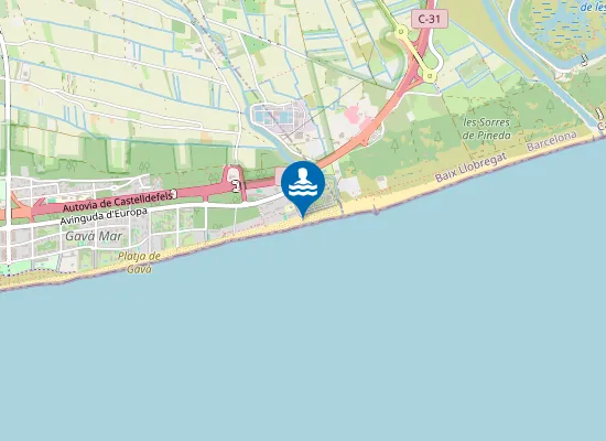 Map of PLAYA DE L'ESTANY PM1