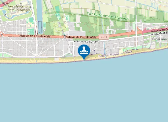 Map of PLAYA DE LES MARINES PM1