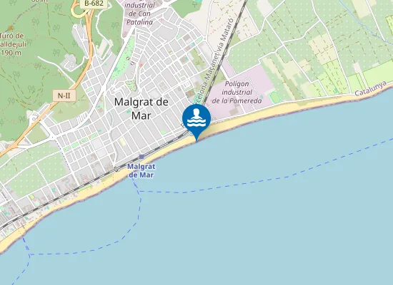 Map of PLAYA DE MALGRAT CENTRE PM1