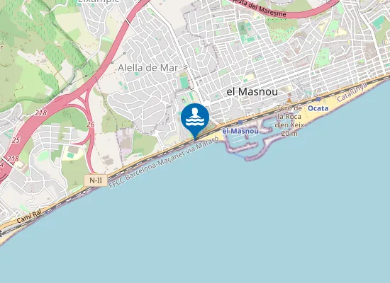 Map of PLAYA DEL MASNOU PM1