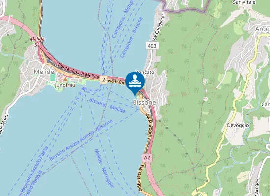 Map of LIDO COMUNALE BISSONE