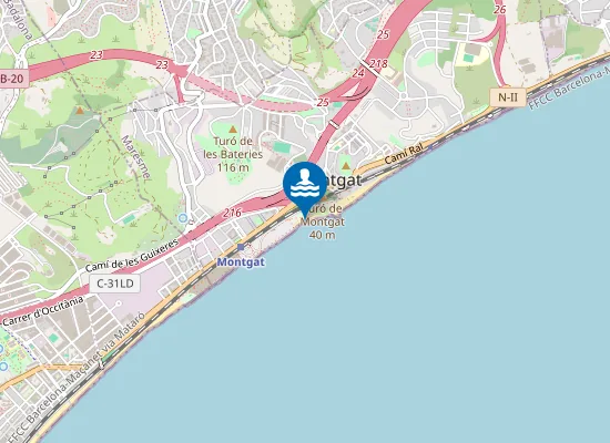 Map of PLAYA DE LES ROQUES PM1