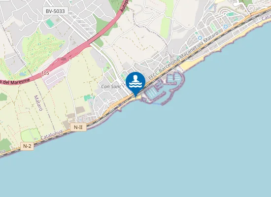 Map of PLAYA DE LES BARQUES-ESTACI? PM1