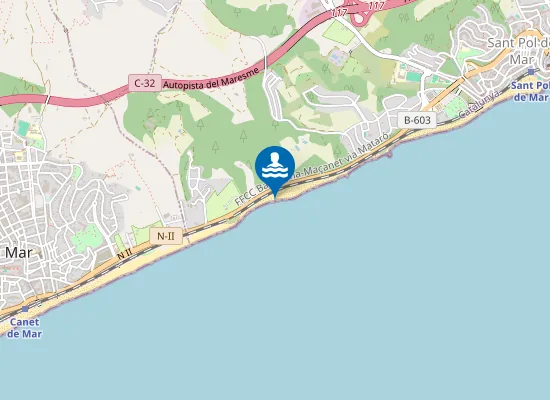 Map of PLAYA DE LA MURTRA PM2