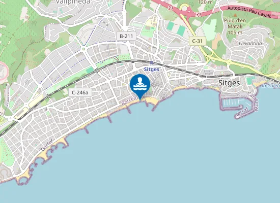 Map of PLAYA DE LA RIBERA PM1