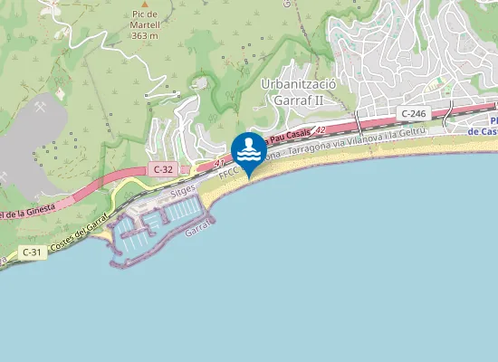 Map of PLAYA DE LES BOTIGUES PM1