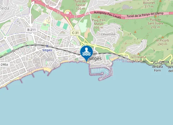 Map of PLAYA DELS BALMINS PM1