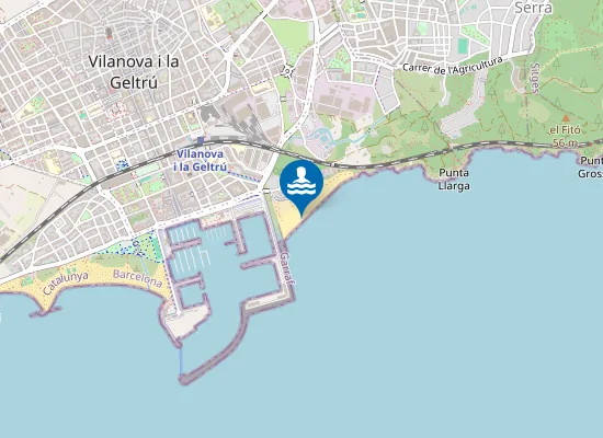 Map of PLAYA DEL FAR DE S. CRIST?FOL PM1