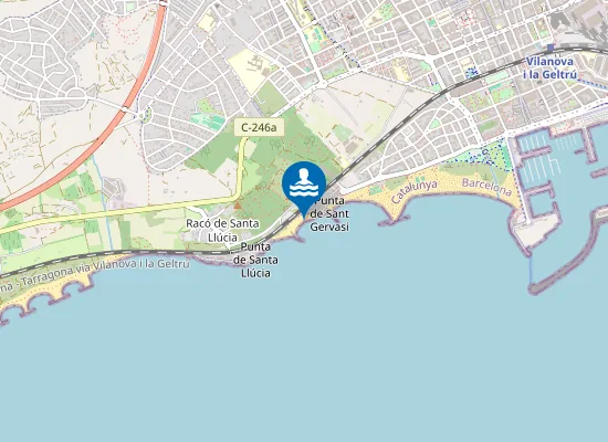Map of PLAYA DE SANT GERVASI PM1