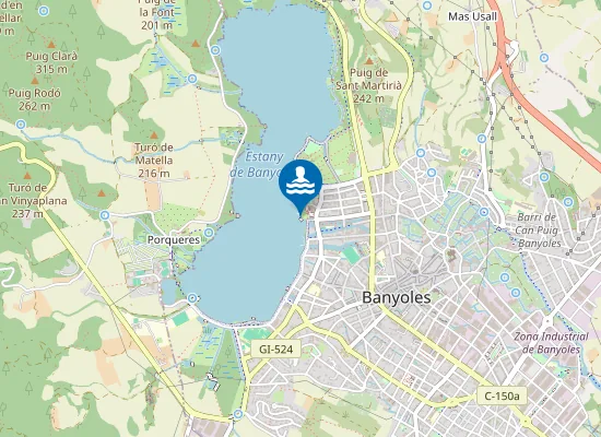 Map of Embalse Banyoles Banyoles Pm1